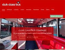 Tablet Screenshot of clubclassbus.com